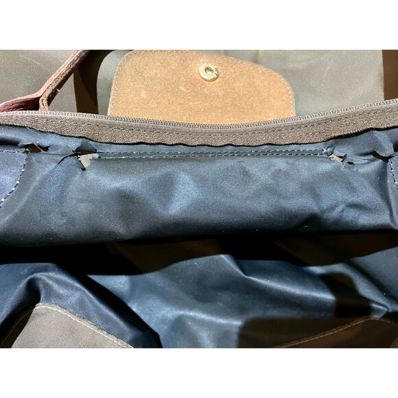 Genuine Longchamp Le Pliage Original large tote,moss green/artichoke - Picture 9 of 11